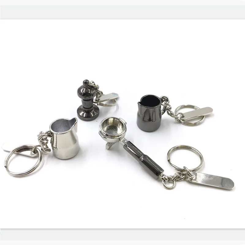 Espresso Accessories Coffee Keychains Mini Coffee Milk Cup Tamper