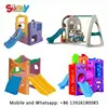 Used preschool playground equipment indoor small plastic slide swing set
