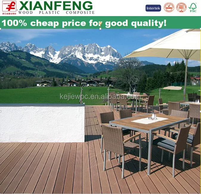 WPC panel dinding, outdoor WPC decking lantai, outdoor WPC 