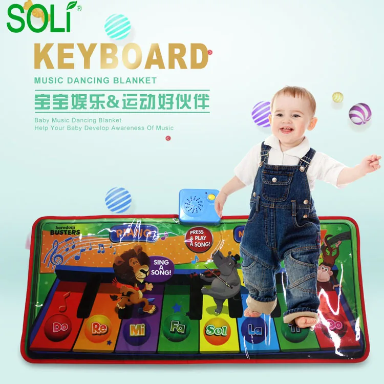 New kids play dance mat music electronic piano toys for girls