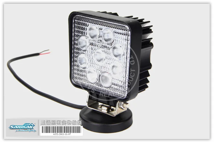 4 Inch 27W 12V LED Work Light For Car,SUV,Tractor