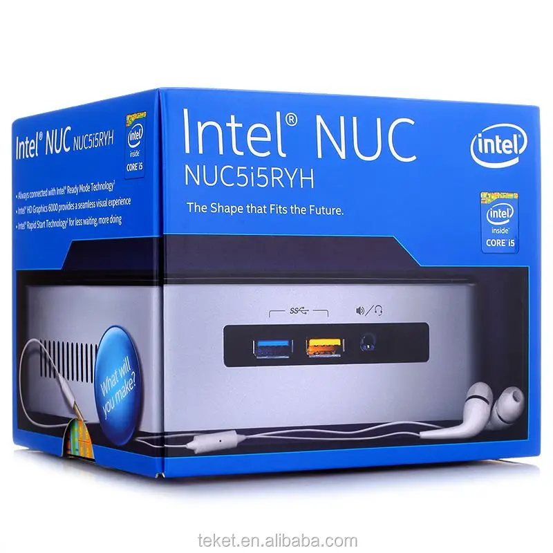 Mini PC Intel orginal NUC Kit NUC5i5RYH i5-5250U with 5th generation Intel?  Core? i7 processor and Intel Iris Pro graphics