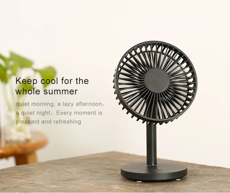 Desk Fan Usb Charged Table Fan Mini Portable Fan With Adjustable Head,3