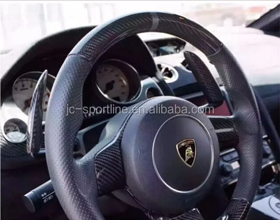 2pcs Set Carbon Fiber Paddle Extension Shifters Interior Trims For Lamborghini Murcielago Buy Interior Trims For Lamborghini Interior Trims For