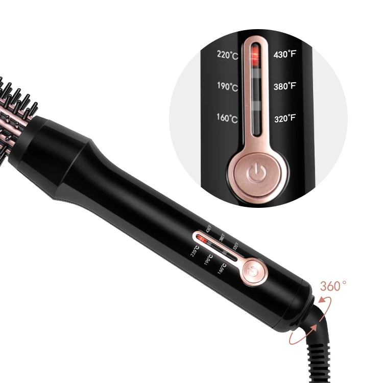Hot Selling Product 2019 One Step Hair Comb Volumizer Straightener Curling Iron Brush