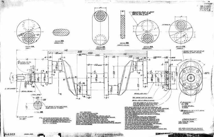 crankshaft cad drawing