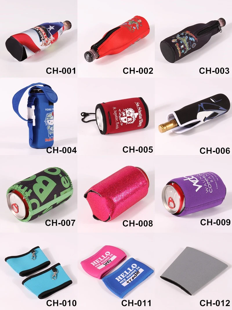 Free Sample Custom Neoprene Wine Holder Glass Sleeve With Lanyard Buy