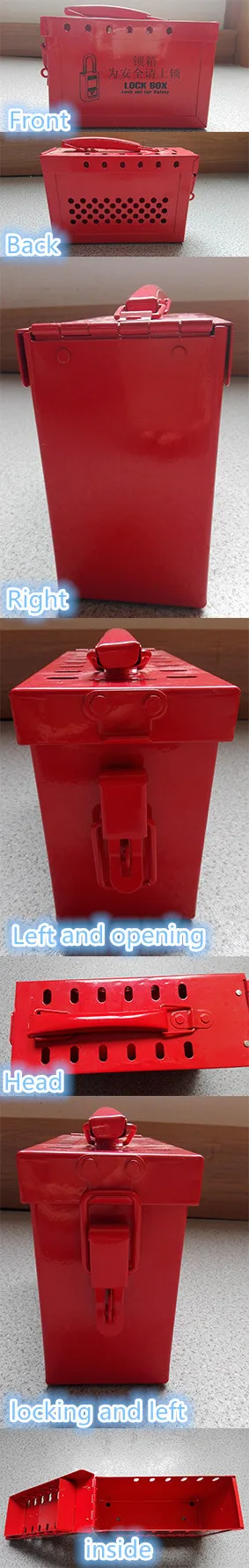 stainless steel safety lockout kit can accommodate 12 Padlocks