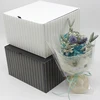 Square gold gilding pattern large capacity folding flower box gift box for custom trademarks.