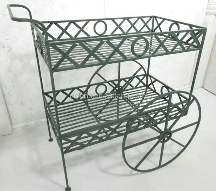 Wrought Iron X S And O Tea Cart Plant Stand Wrought Iron X S And O Tea Cart Plant Stand