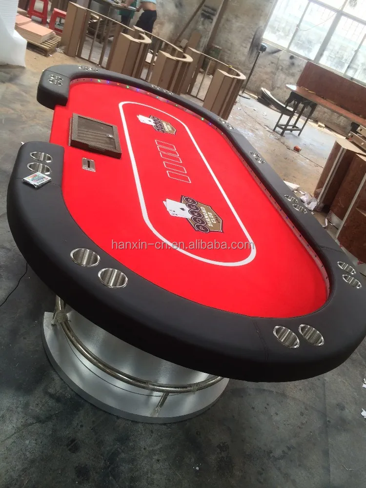 Table de poker avec camera
