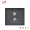 JS-WP121 Aluminum hdmi VGA phone network wall panel with USB Charger plate socket