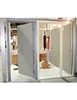 UL WH Listed Fire Proof Steel Door Frame with glass vision