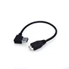 Left Angle 90 Degree usb 3.0 A Male to Micro B Data Cable