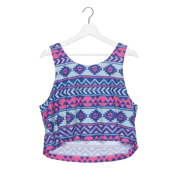 cartoon print crop top
