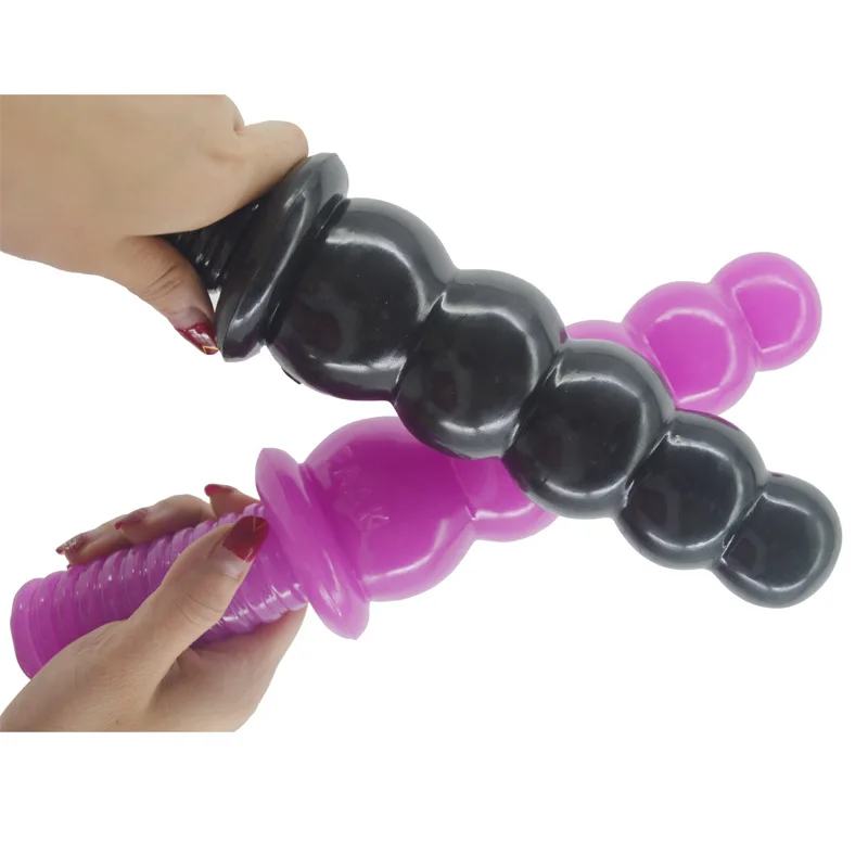 FAAK Anus Beads with Handle Anal plug Juguetes Sexuales Butt Plug With Solid Balls Stimulative Unisex Sex Toy Sex Toys For Wome