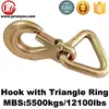 Iron Forged Safety Hook with Triangle Ring MBS 5500kgs/12100lbs