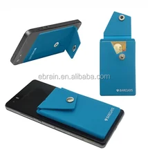 Клей Держатель карман оснастки закрытия лоскут пары как телефон стенд Силиконовый сотовый телефон индивидуальные кошельки с подставкой