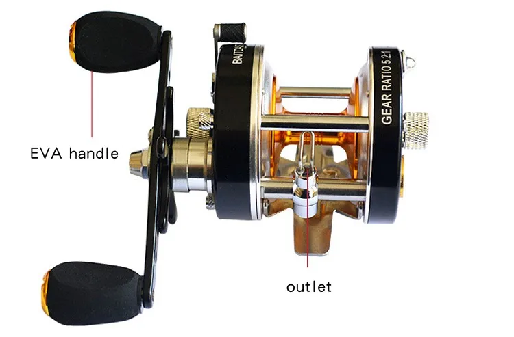 baitcasting reel5:2:1 gear ratio 7+1 ball