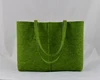 2019 hot selling Minimalist felt shopping handbag grass green gift for her