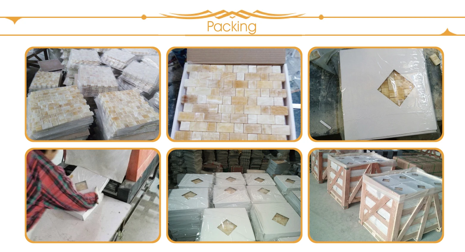 Customized Wooden Marble Basket Weave Mosaic for Wall Tiles