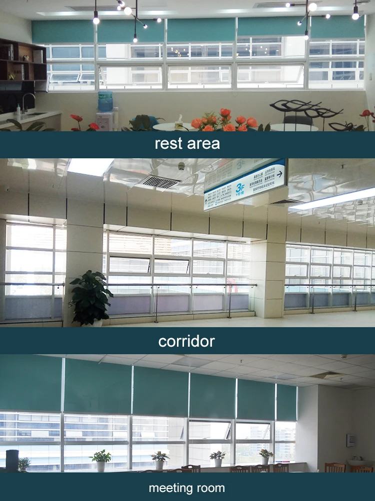 Antibacterial roller blind system window blind and shade for hospital