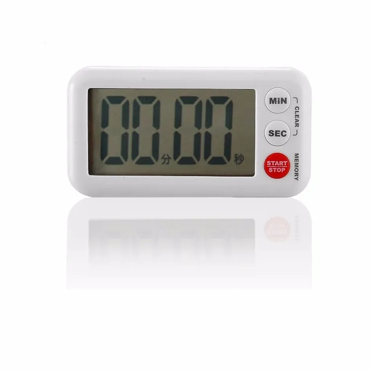 Elegant White Kitchen Electronic Timer With Large Lcd Display Buy