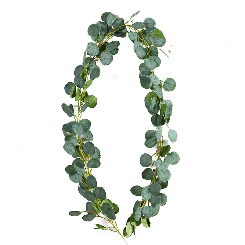 Wholesale Cheap Artificial Eucalyptus Garland Simulation Garland Silver