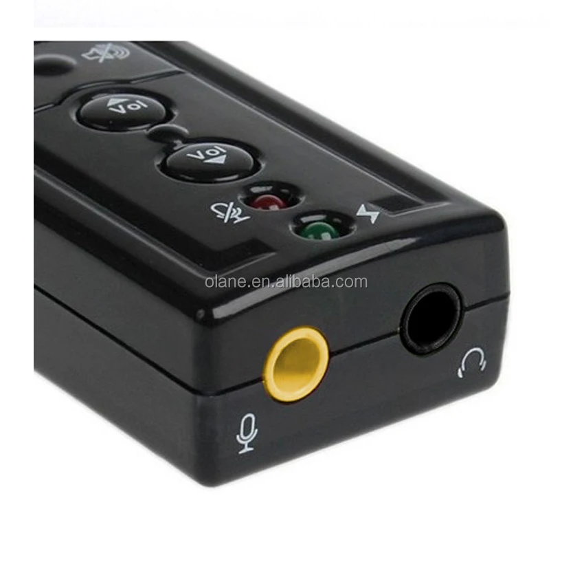 Usb External Sound Card 7.1 Surround Cm108 With Voice Control Button