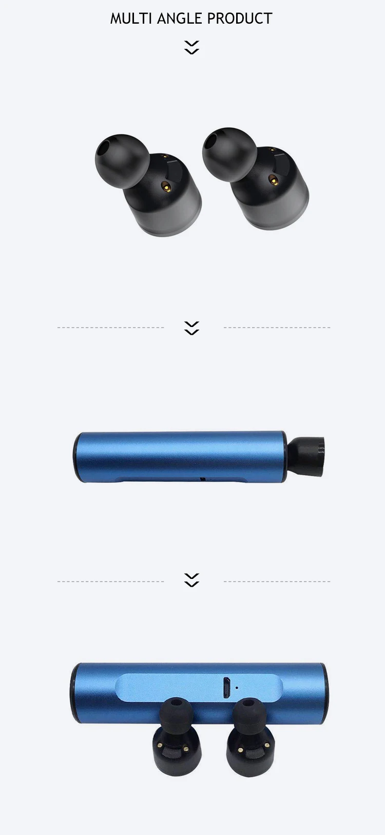 TWS Earphone True Wireless Earbuds Twins bt Headphones portable Stereo music Headset with Mic - ANKUX.COM
