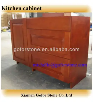 Solid Wood Cherry Color Kitchen Cabinets Free Standing Buy