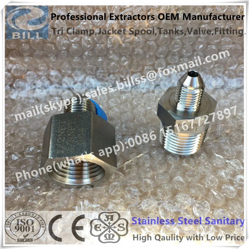 Ss316 Stainless Steel Hydraulic Compression Street Tee 1/4" Female To Male Npt Buy Stainless