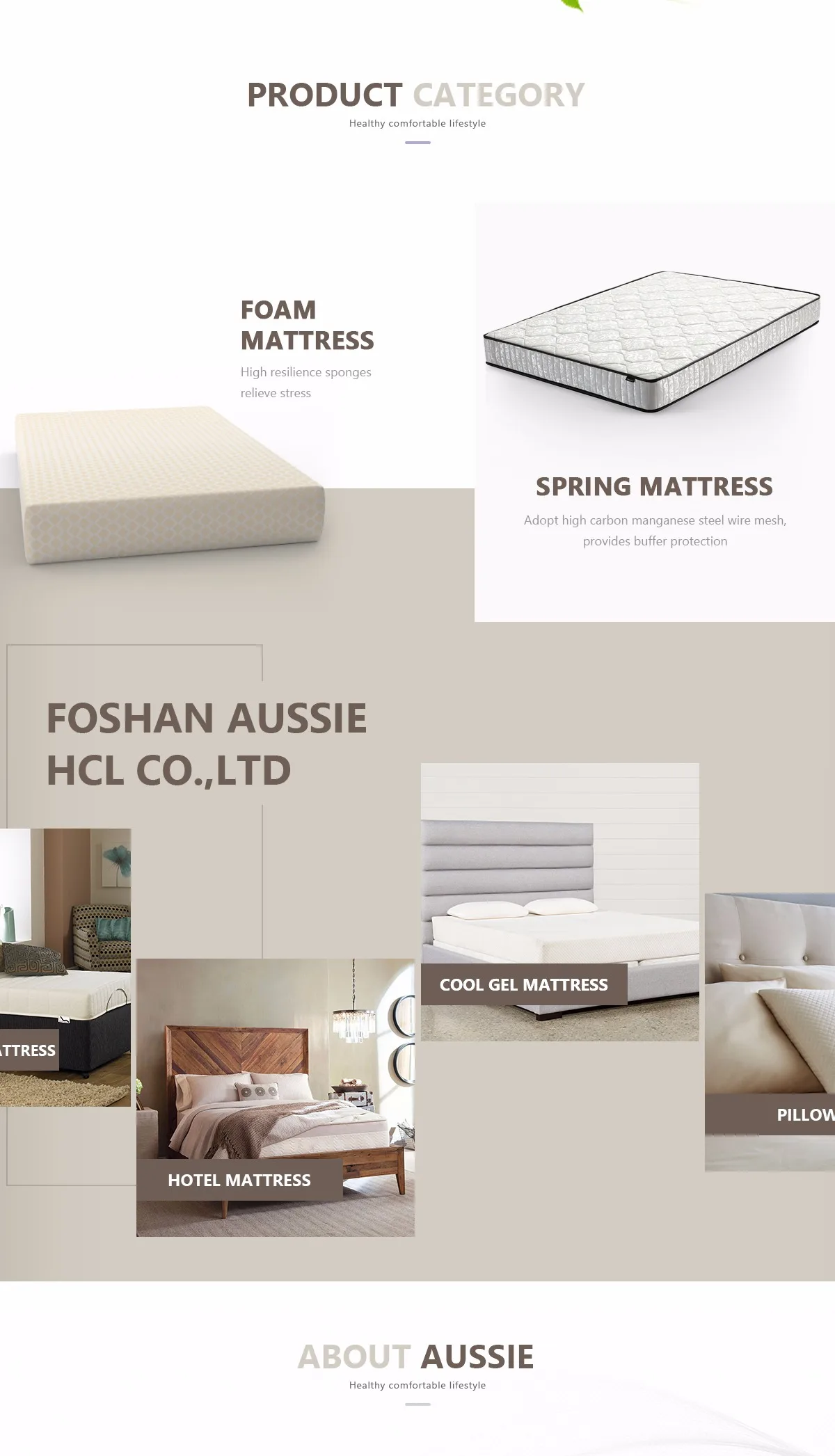 Foshan Aussie Hcl Furniture Co Ltd Mattresses Soft Bed