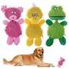 Soft Animal Pet Dog Chew Squeaker Sound Toy for Cats Playing Pet Interactive Frog Pig Duck Plush Dog Toy