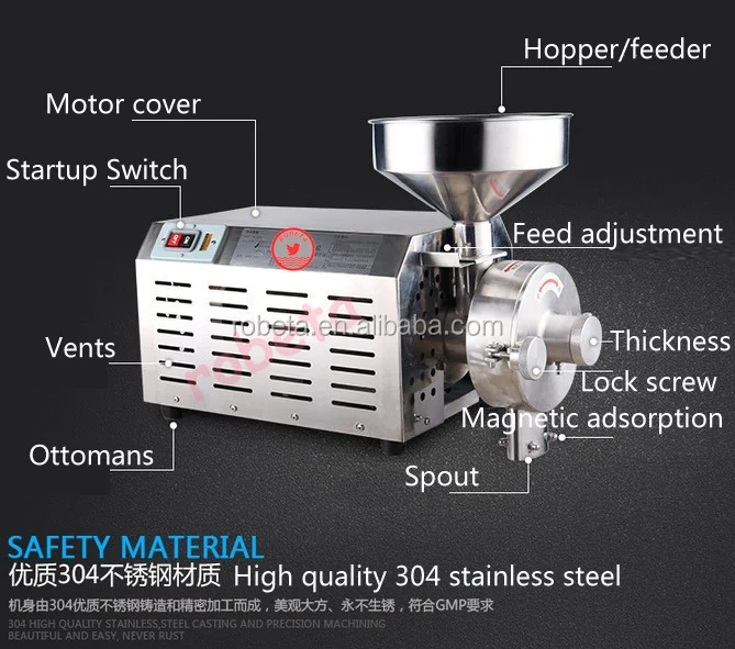 Industrial Farm Commercial Small Grain Mill For Flour /corn Milling