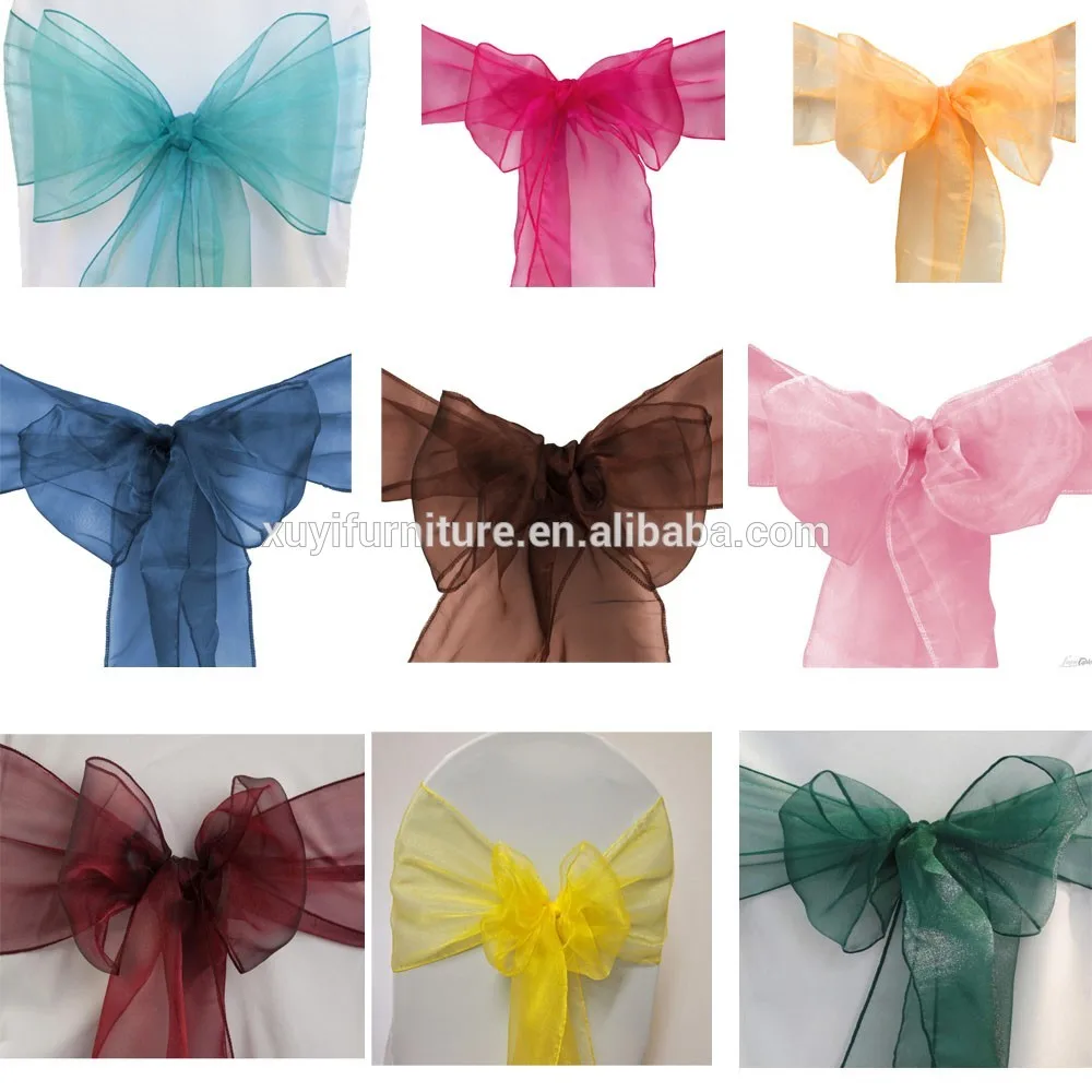 Chair cover sash ties