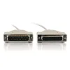 1.8m DB25 Male To DB9 Female Null Modem Serial Printer Cable Beige PC To Modem