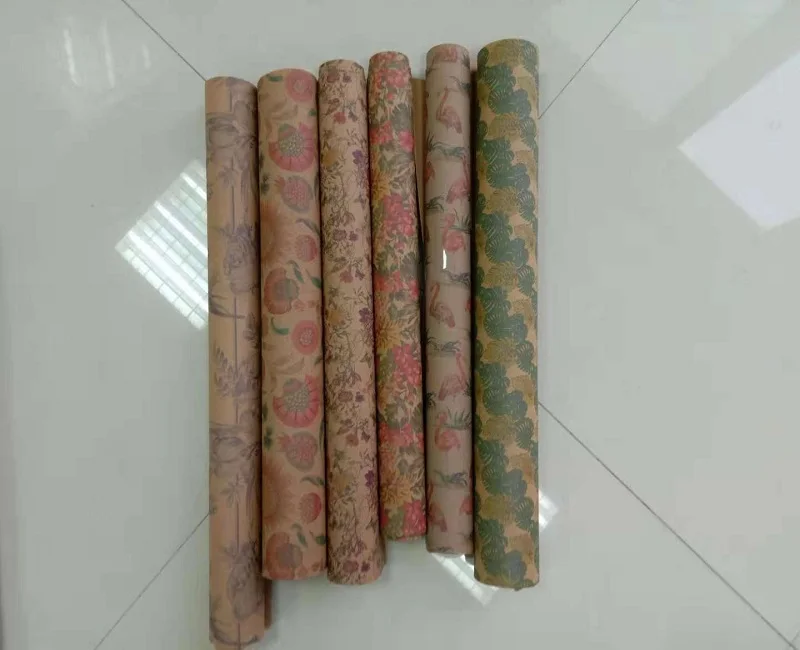 Printed Washable Kraft Paper Fabric,Waterproof Kraft Paper Roll With