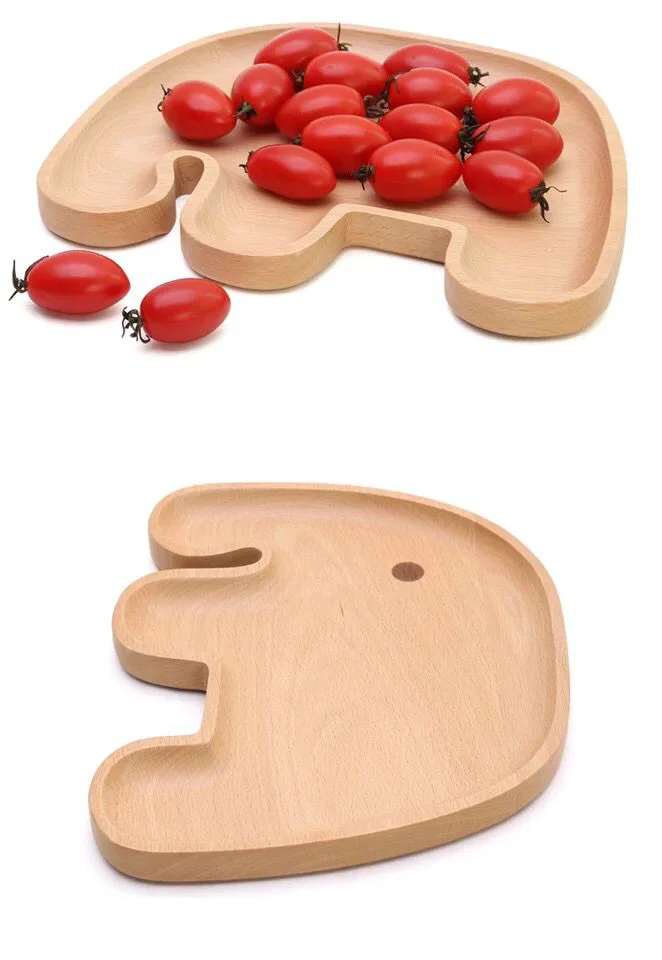 Creative Cute Healthy Ecofriendly Wood Reusable Sleek Elephant Animal