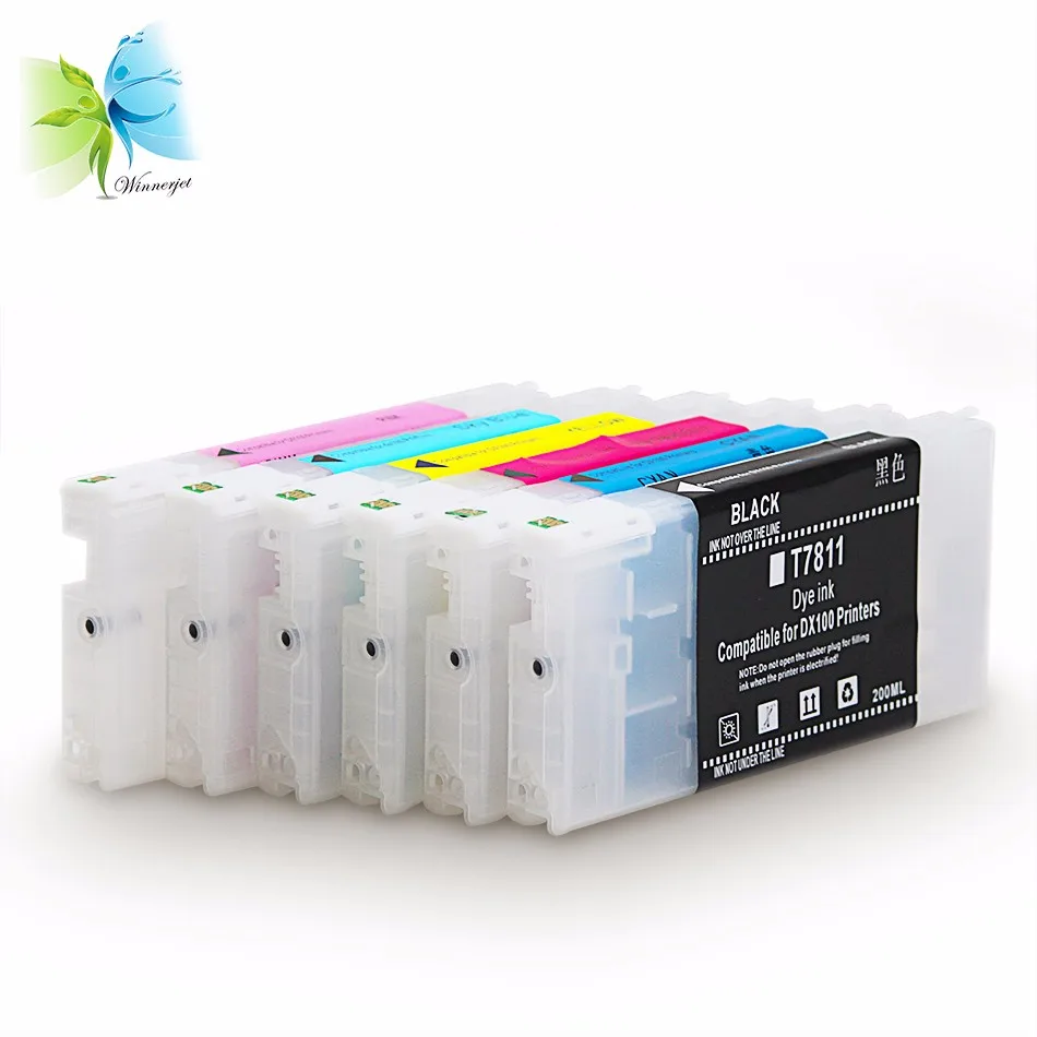 T7811t7816 Fuji Dx100 Empty Refillable Ink Cartridge With Chip For