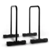 Wellshow Sport Core Equalizer Dip Bars Push Up Bars Push up Stand Bar for Workout Exercise High Steel Parallettes
