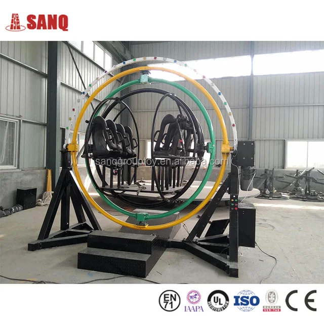 Adult Game Amusement Park Human Gyroscope Rides For Sale