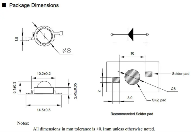 High Intensity Ir Infrared Led Diodes With 650660nm 730740nm 840850nm 930940nm Buy