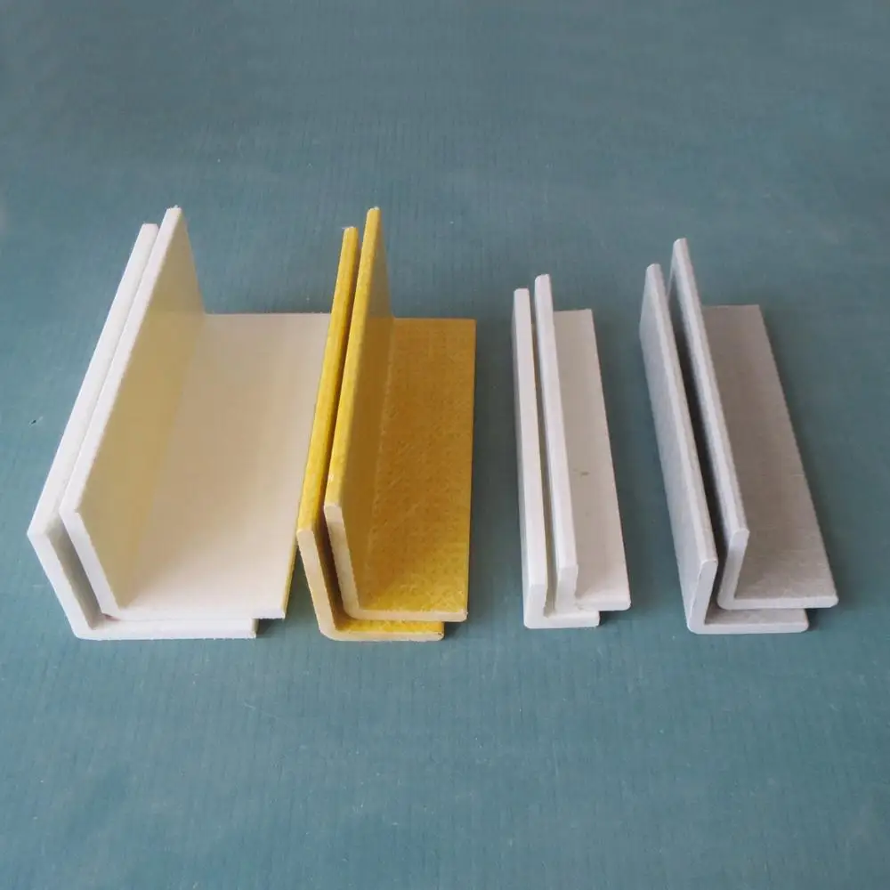 Frp Pultruded Profiles Fiberglass L Shaped Section Angle Channel Beam
