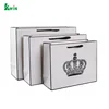 Eco Friendly Square Custom Washable Small Sample Gift White Kraft Paper Hand Bag With Twisted Handle