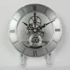KFOUR K126-AT(short stand) Transparent skeleton clock insert quartz clock movement mechanism with short stand