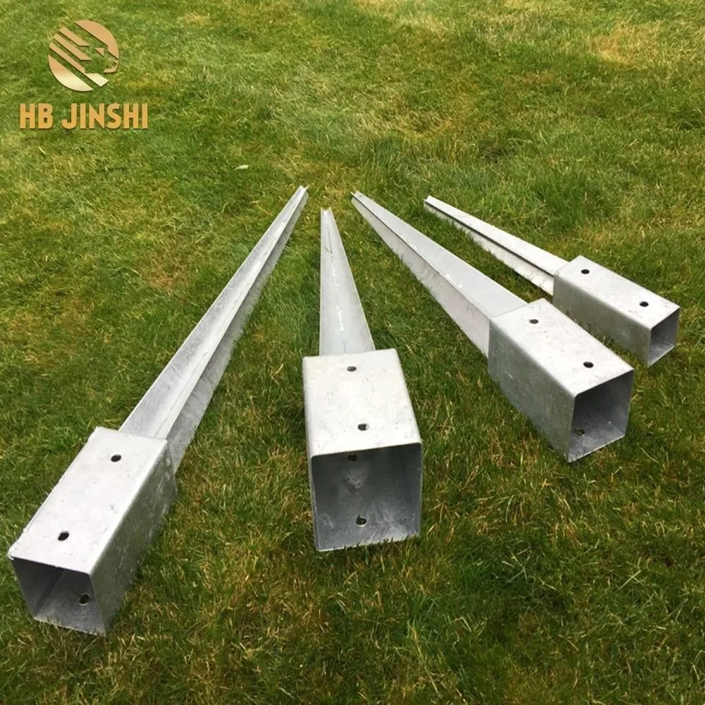 Galvanized Outdoor Steel Fence Post Spikes Post Anchor Ground Spikes