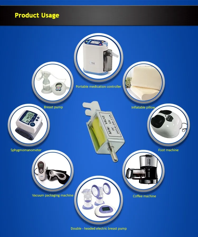 3v Dc High Temperature Korea 2 Way Air Pump Solenoid Valve Parts Hs