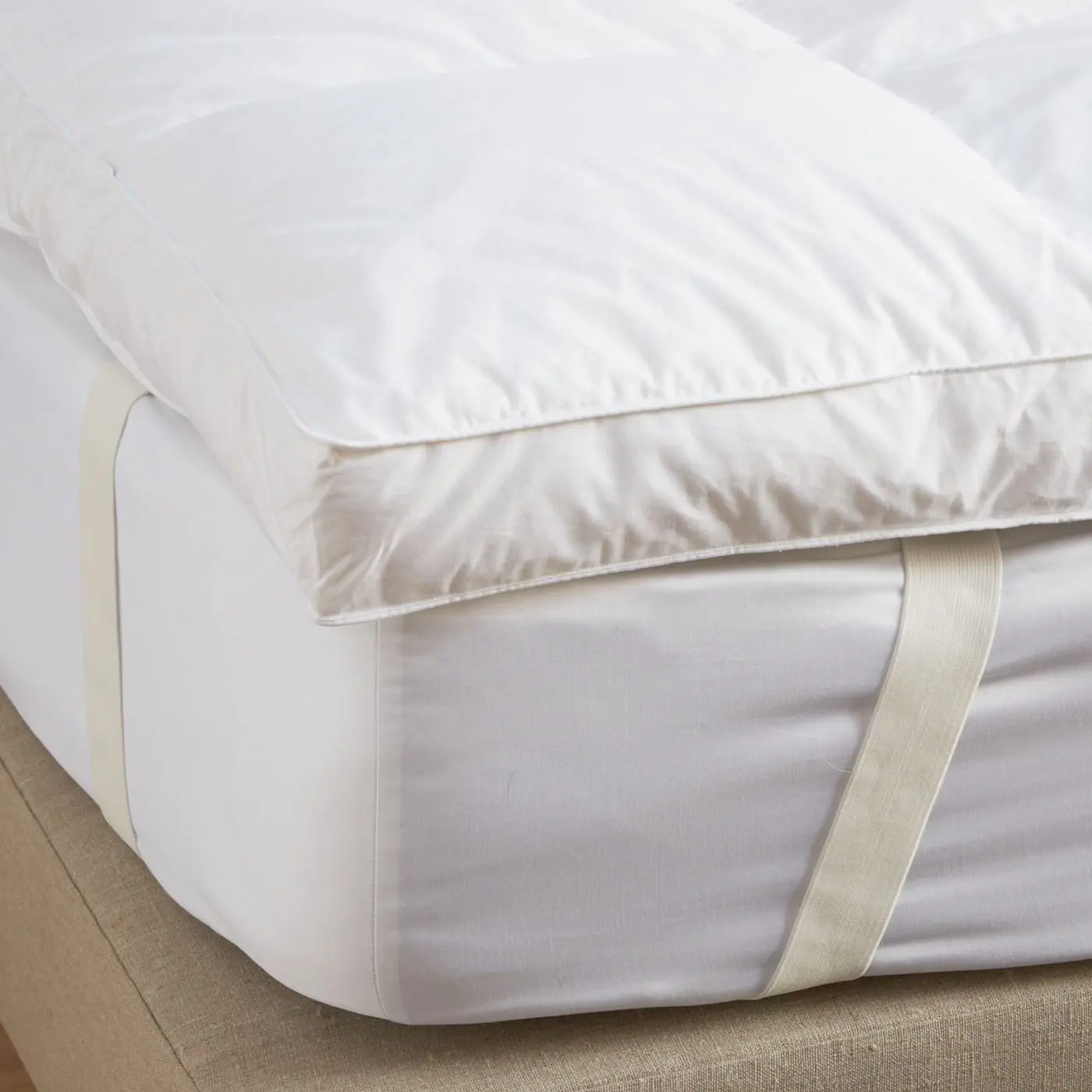 Luxury Full Size Mattress Topper 60 Goose Feather And 40 Goose