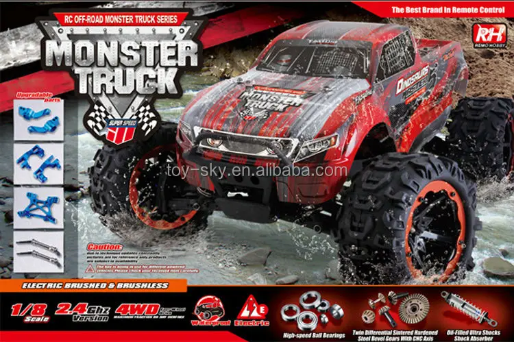 Dinossauro Brinquedo Rc Monster Truck Toy 2.4 Ghz Controle Remoto